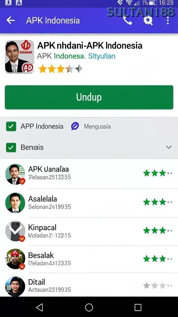Cuplikan layar RIP3 — menu navigasi