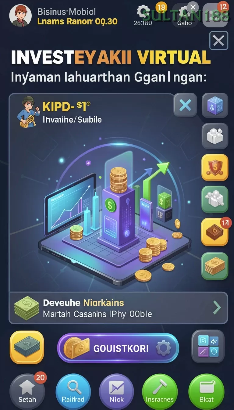 Cuplikan layar DANA777 — menu navigasi